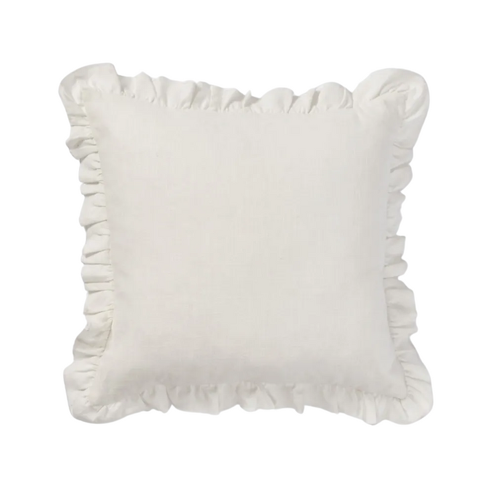 Poppy 50x50cm Cushion White