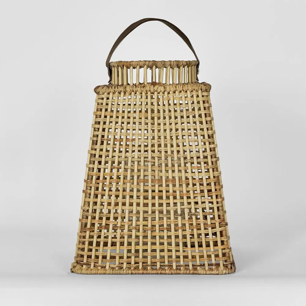 Eden Rattan Lantern Square Large Natural