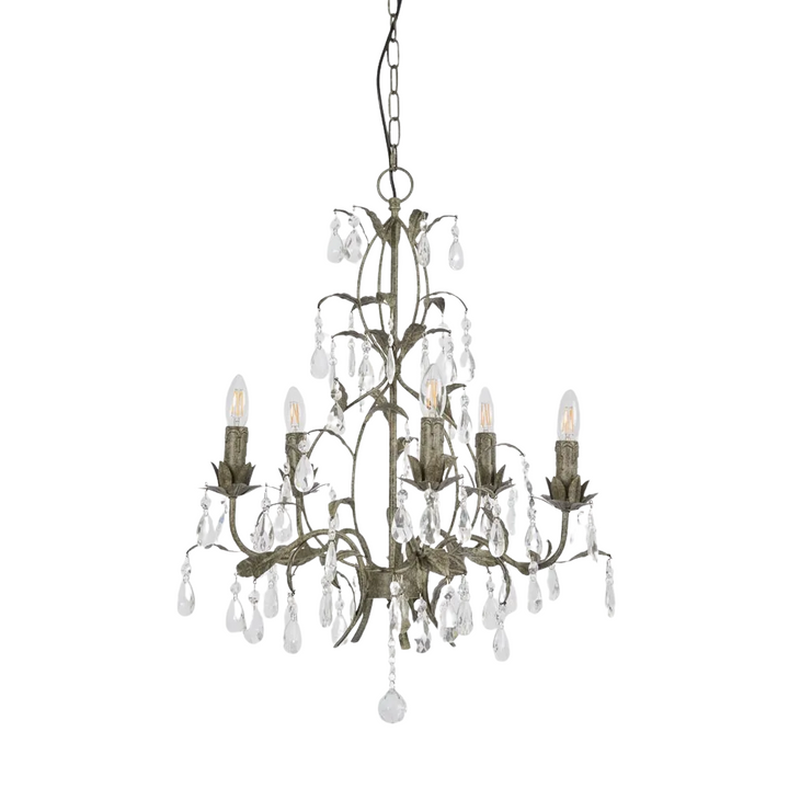 Medium Taupe Chandelier