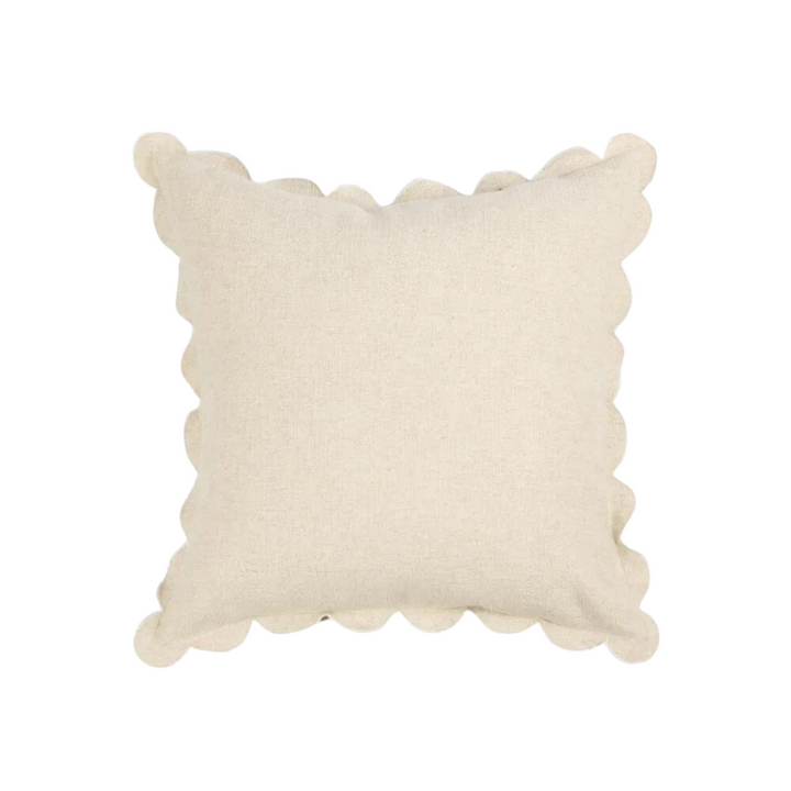 Scallop 50x50cm Cushion White