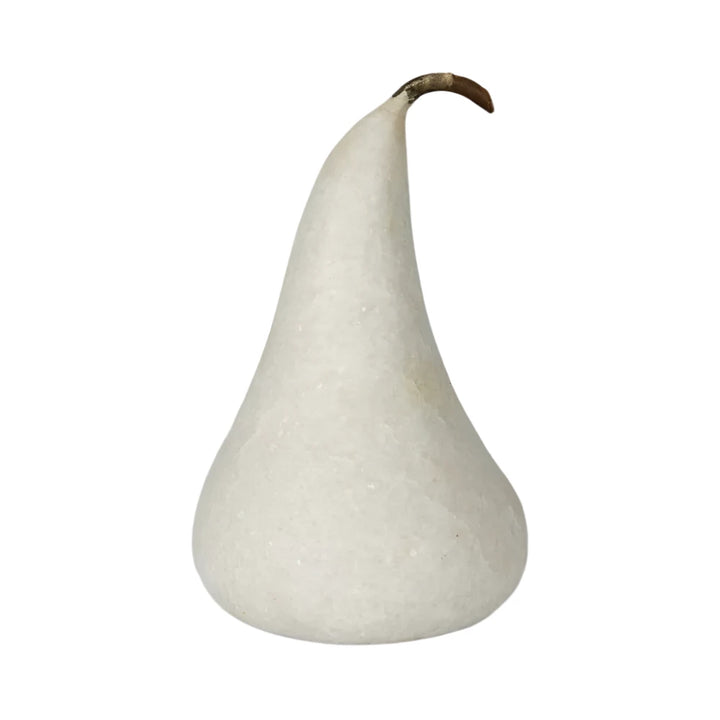 Marble Pear Large White