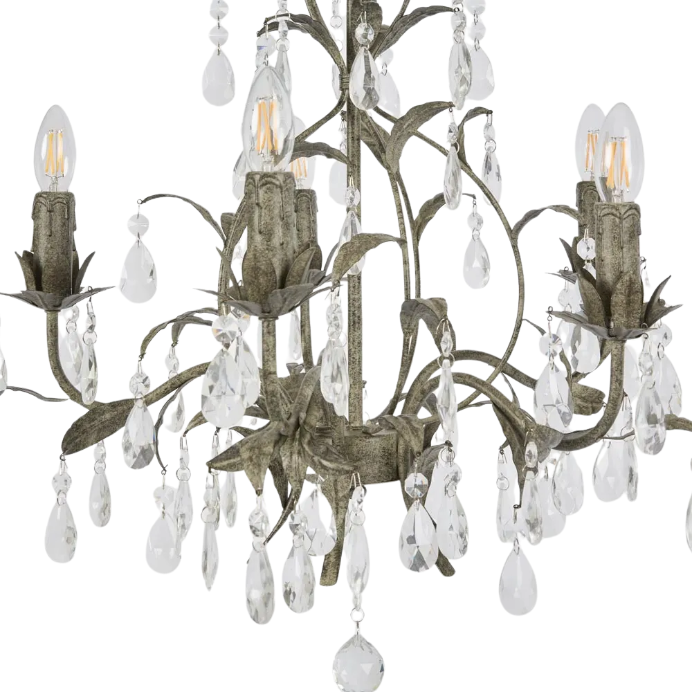 Medium Taupe Chandelier