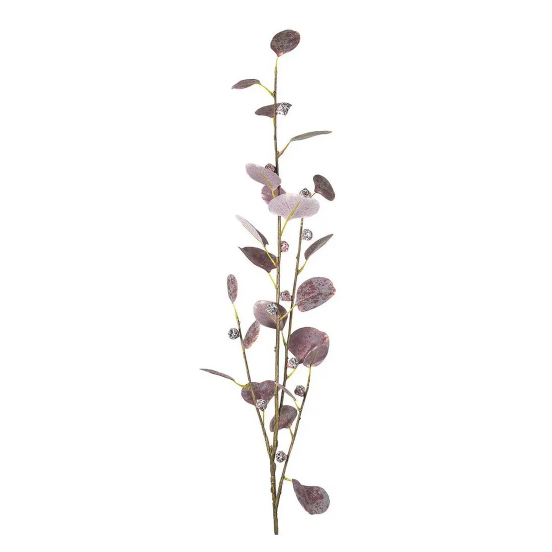Eucalyptus leaf Spray Burgundy 90cm
