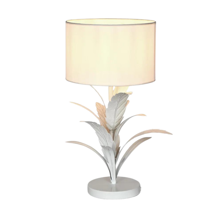 Palm Table Lamp White