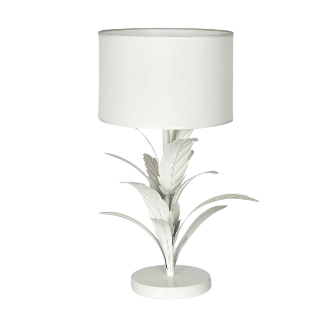 Palm Table Lamp White