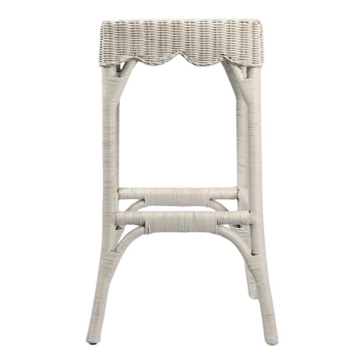 Belle Bar Stool White - Outdoor Undercover