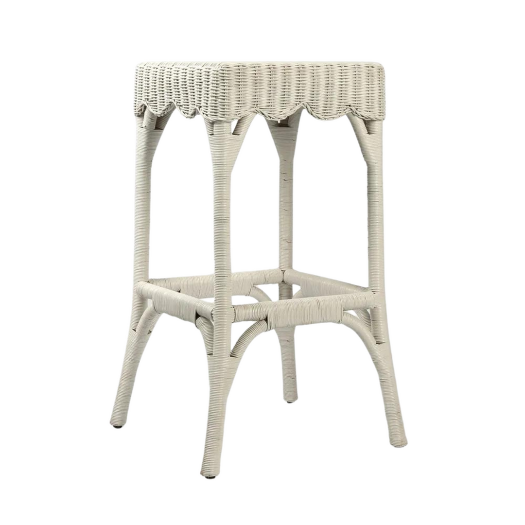 Belle Bar Stool White - Outdoor Undercover
