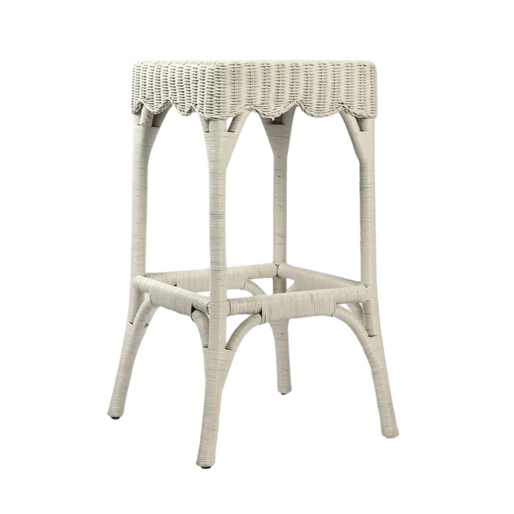 Belle Bar Stool White - Outdoor Undercover
