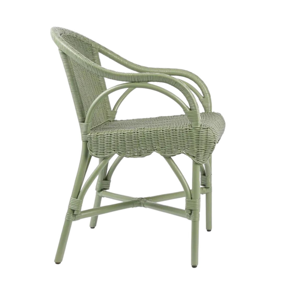 Belle Rattan Armchair Green - Outdoor Undercover
