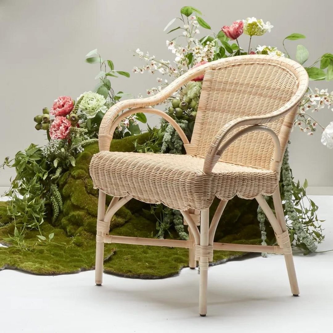Belle Rattan Armchair Natural - Outdoor Undercover