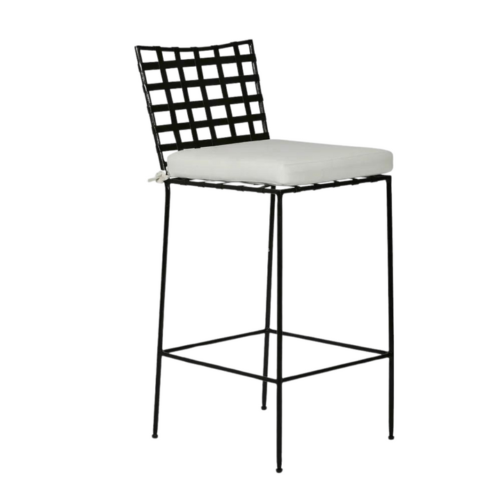 Sheffield Iron Bar Chair with cushion -Outdoor