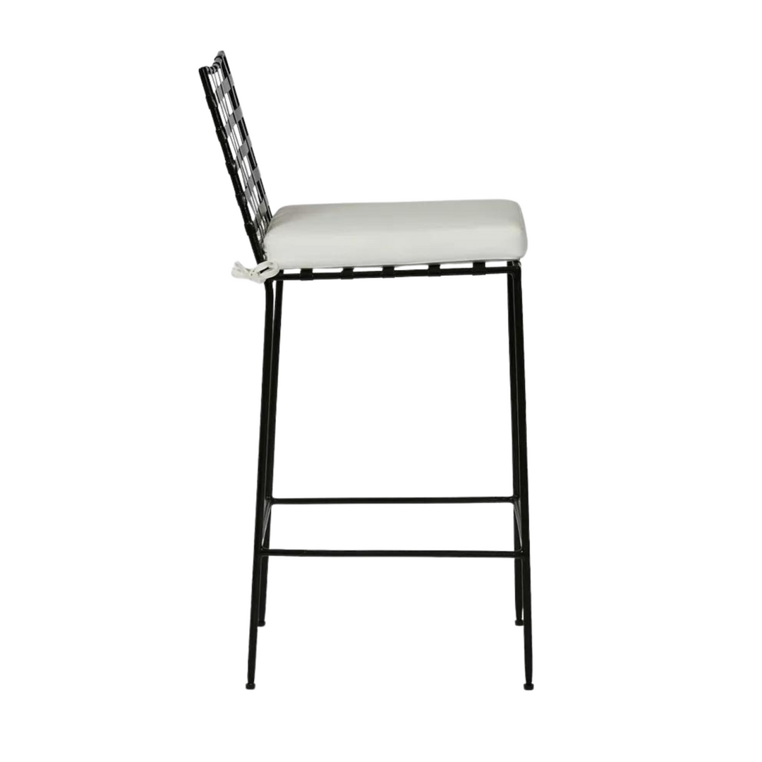 Sheffield Iron Bar Chair with cushion -Outdoor