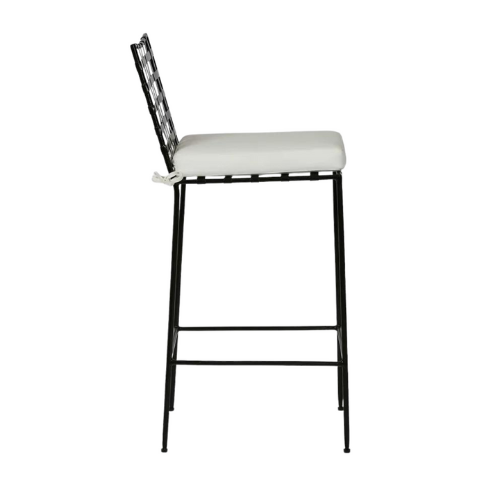 Sheffield Iron Bar Chair with cushion -Outdoor
