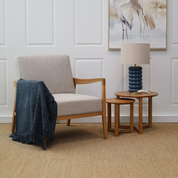 Preston Armchair Ash Natural Fabric