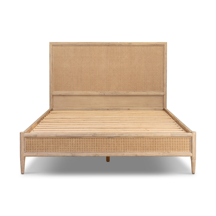Bayview Queen Bed Natural Whitewash