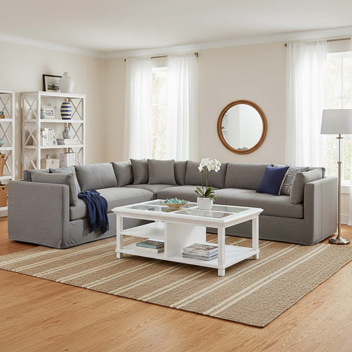 Sorrento Hamptons Square 120cm Coffee Table White