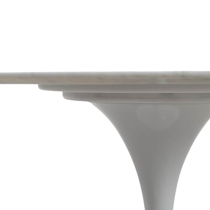 Aurora 5 Piece Dining Package -  Oval Dining Table Marble White 120cm and 4 x Atlas Black Dining Chairs