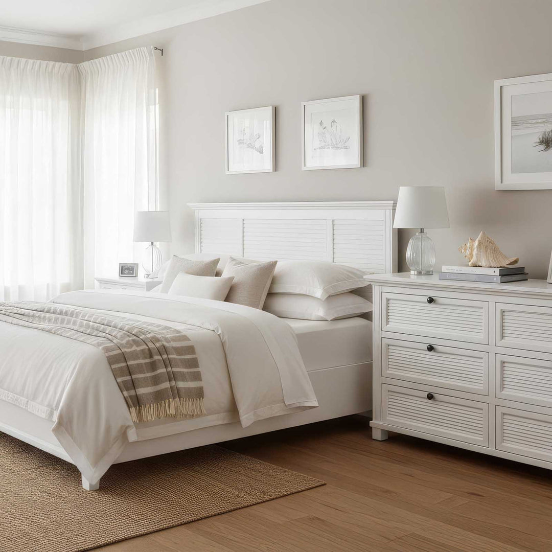 West Beach Chest of 6 Drawers White