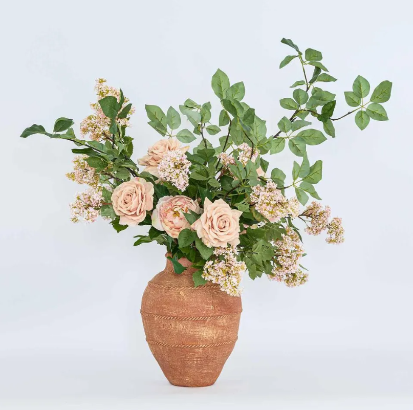 Peony Flower Real Touch Stem Pink Large