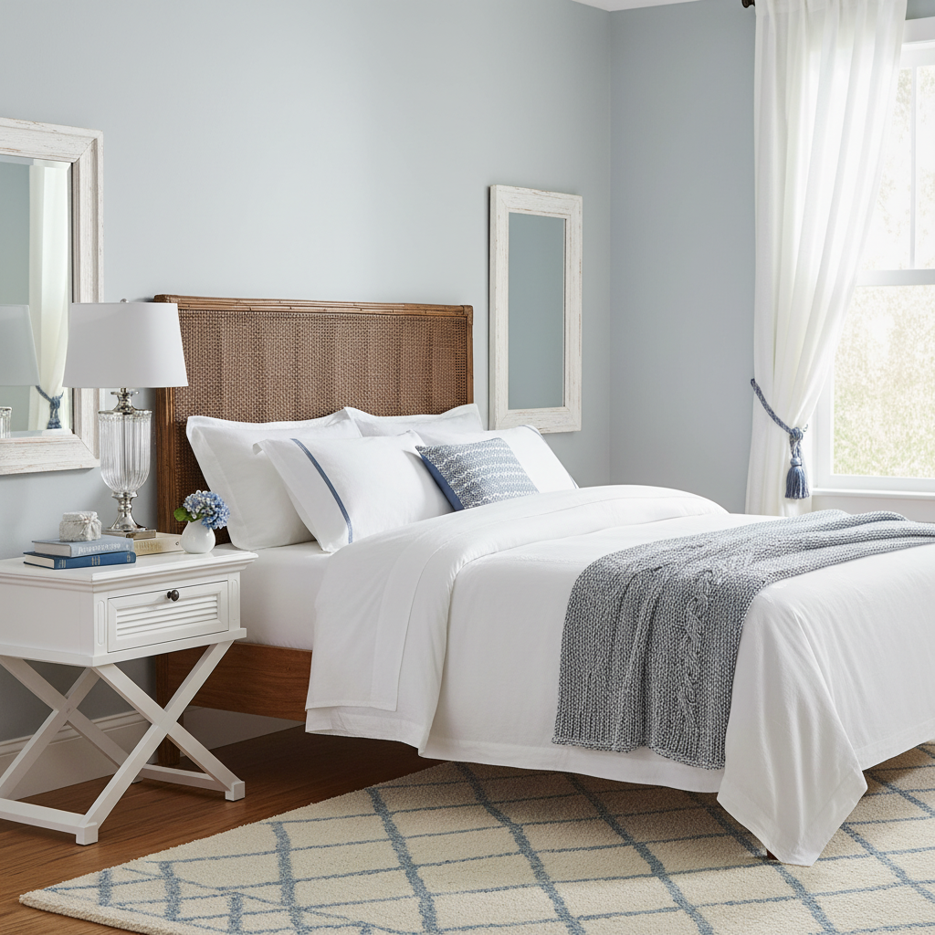 Cayman Rattan Hamptons Bedhead King
