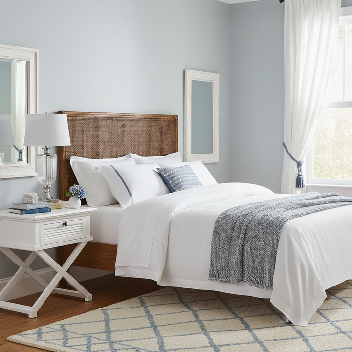 Cayman Rattan Hamptons Bedhead King