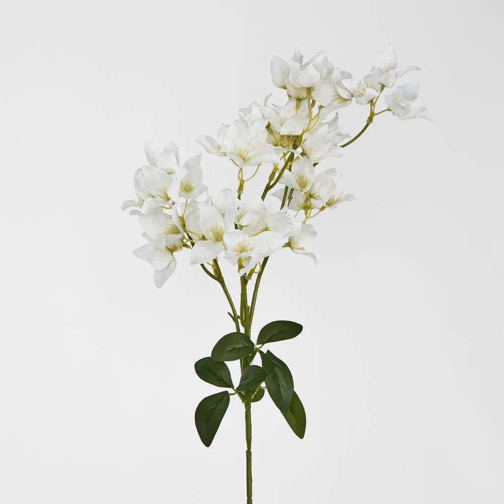 83cm White Bougainvillea Branch
