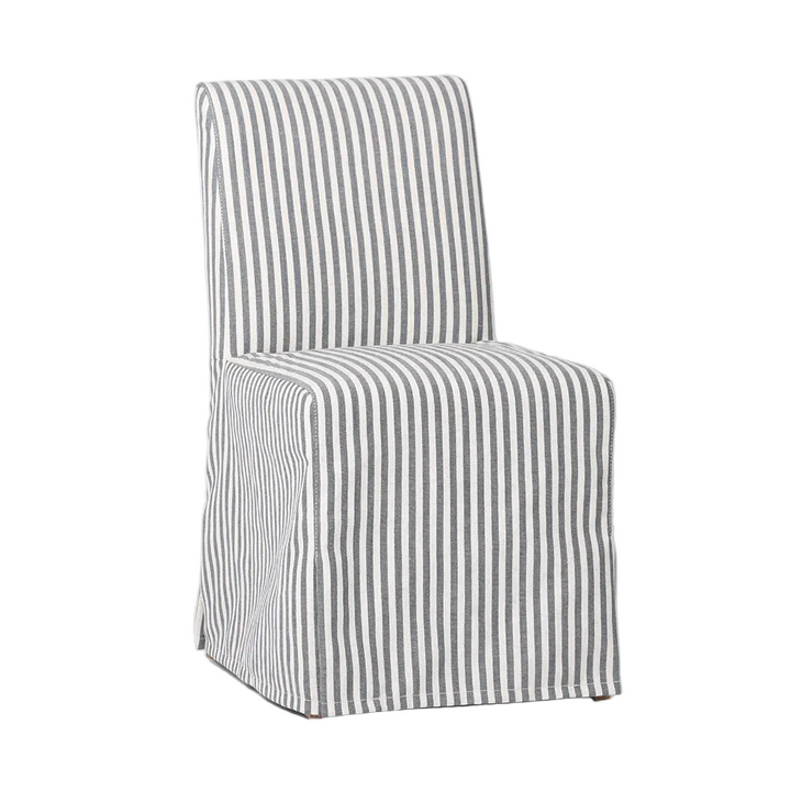 Clifton Dining Chair Slip Cover Blue Stripe