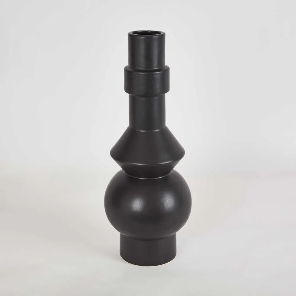 Jackson Ceramic Vase Black
