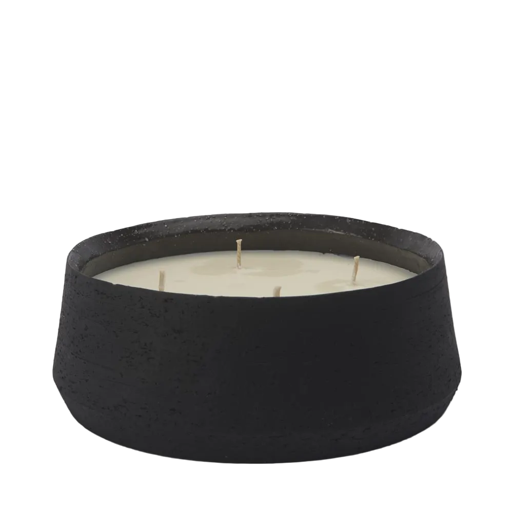 Note 4 Wick Citronella Candle Black