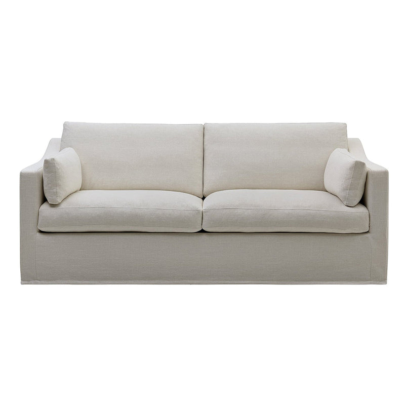 Clovelly Hamptons 3 Seat Sofa Ivory Linen Blend