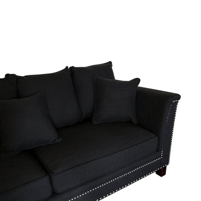 Manhattan 3 Seat Sofa Charcoal