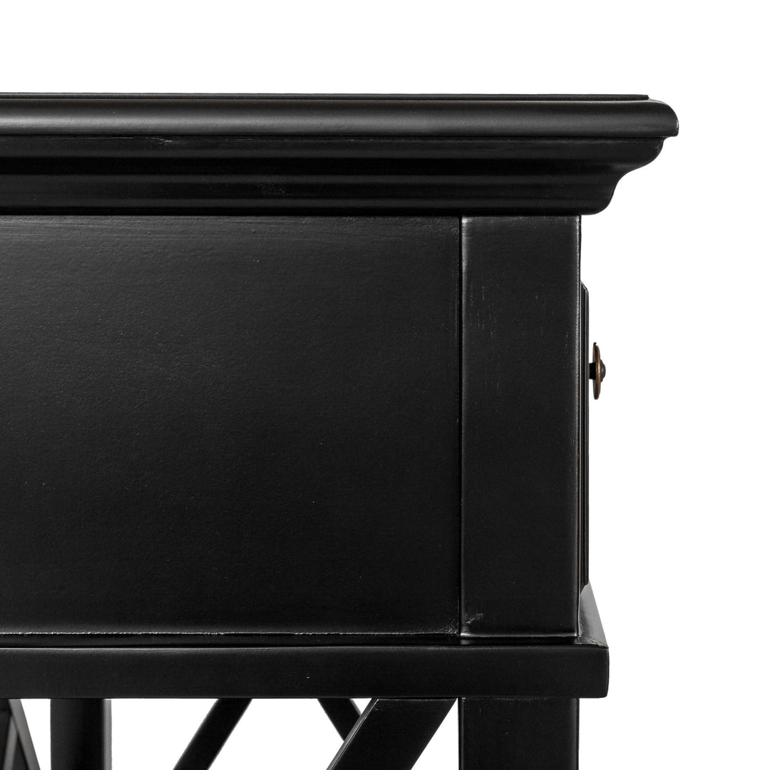Sorrento Black 3 Drawer Console - OneWorld Collection