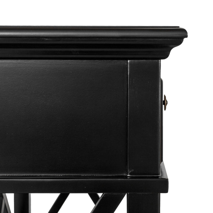 Sorrento Black 3 Drawer Console - OneWorld Collection