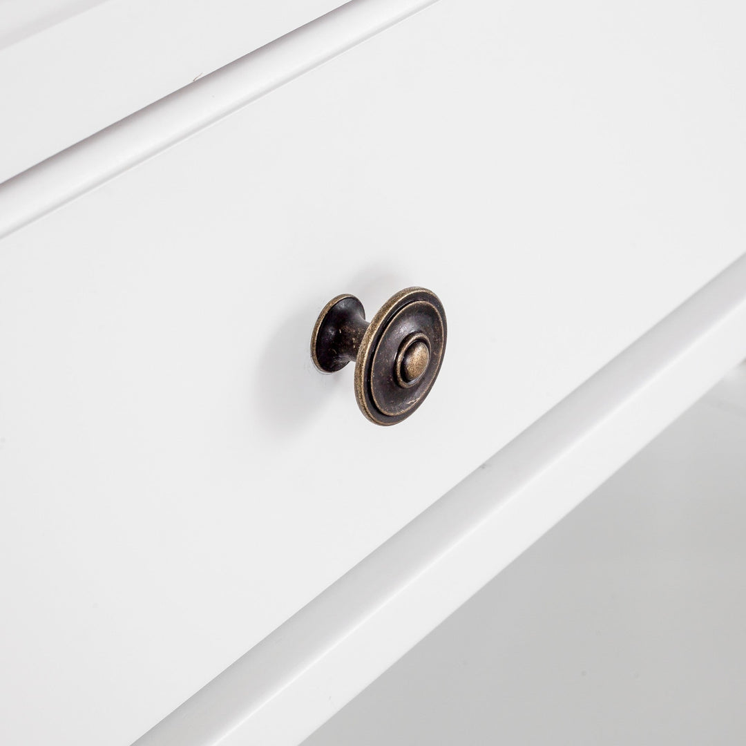 Sorrento 2 Drawer White Console - OneWorld Collection