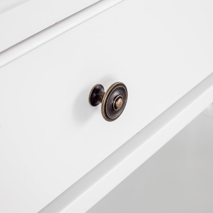 Sorrento 2 Drawer White Console - OneWorld Collection