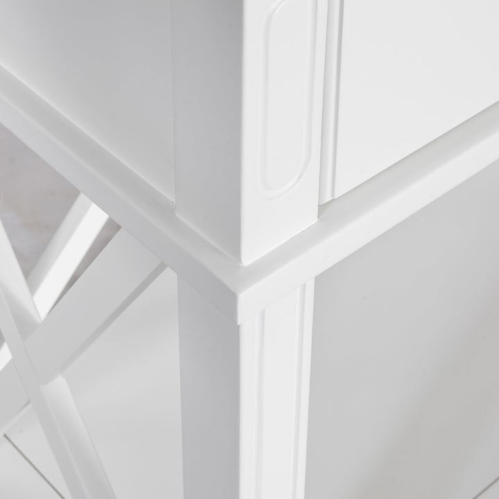 Sorrento 2 Drawer White Console - OneWorld Collection