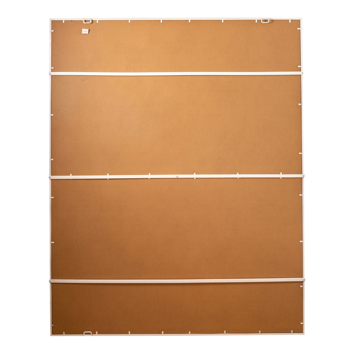 Crawford Rectangular 16 Pane Mirror White - OneWorld Collection