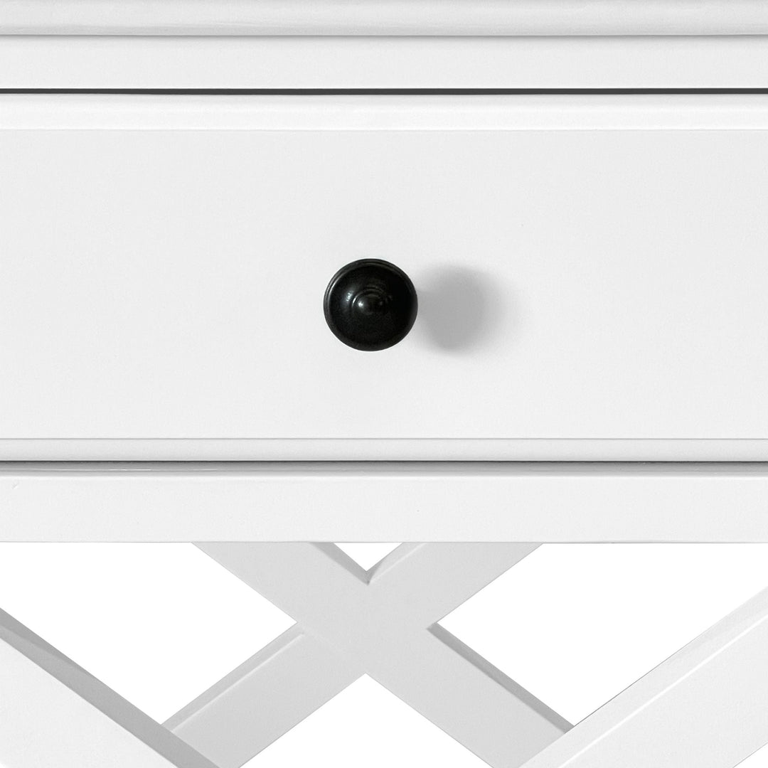 Sorrento White Side Table - OneWorld Collection