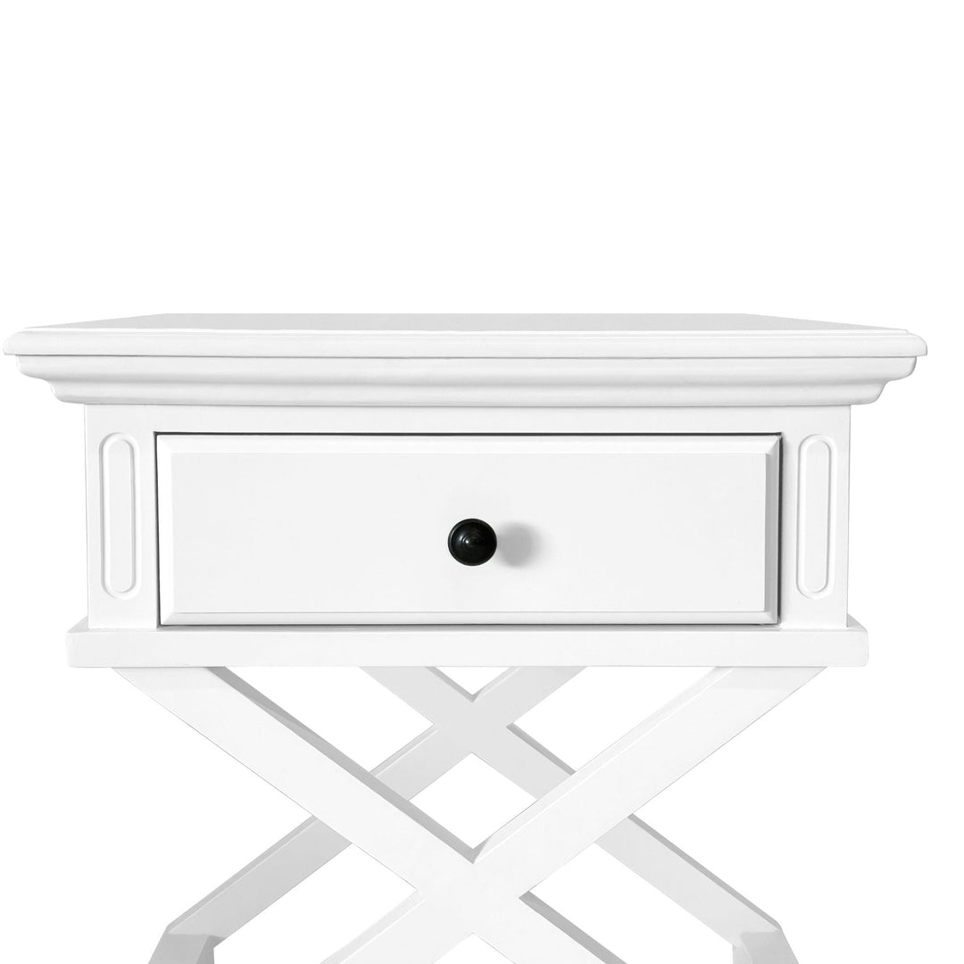 Sorrento White Side Table - OneWorld Collection