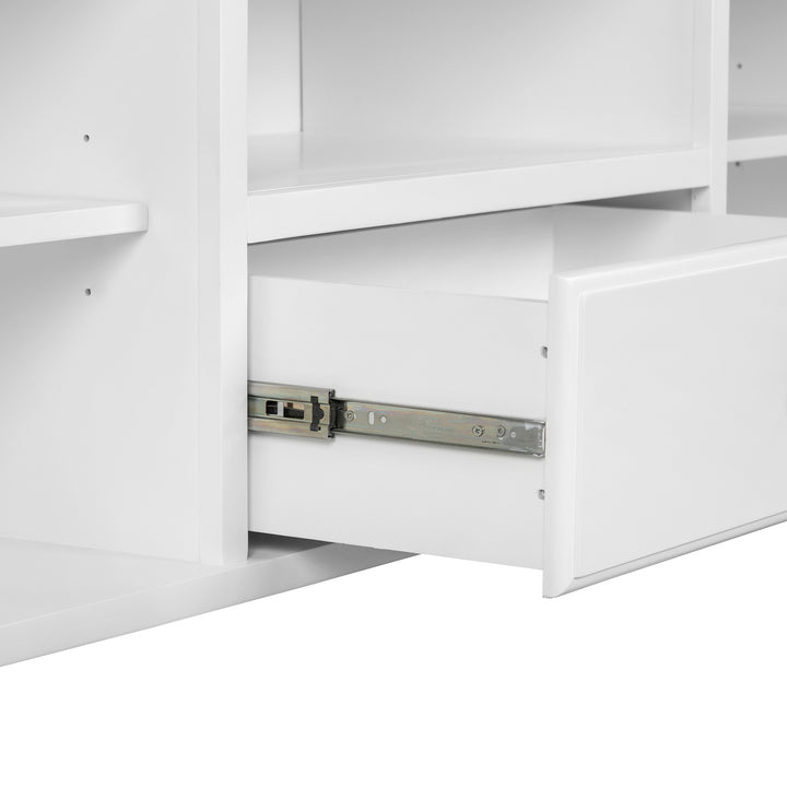 West Beach Hamptons Media Unit White Large