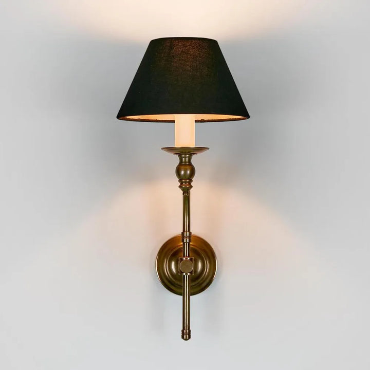 Soho Curved Wall Light Base Antique Brass