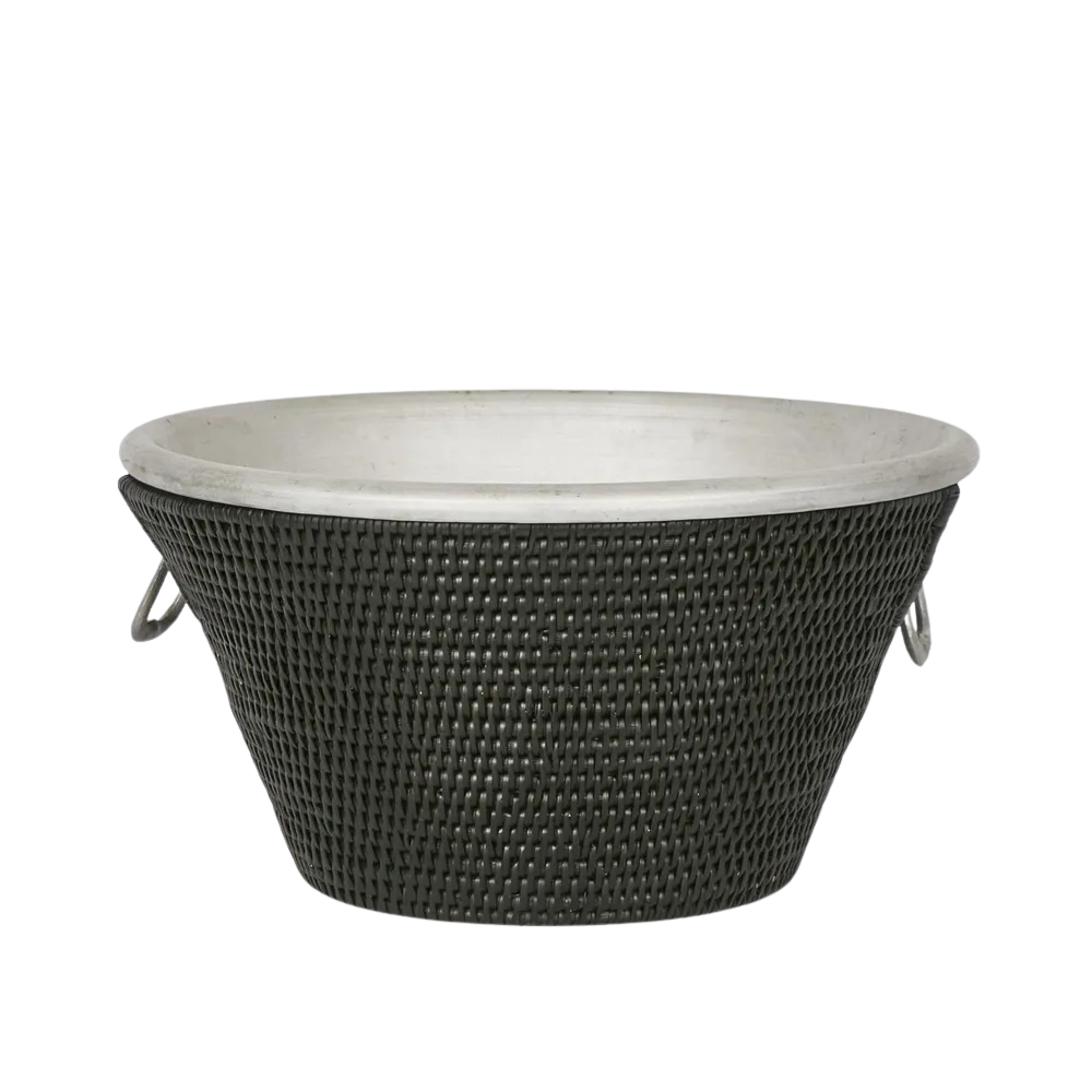 Paume Rattan Drinks Cooler Black