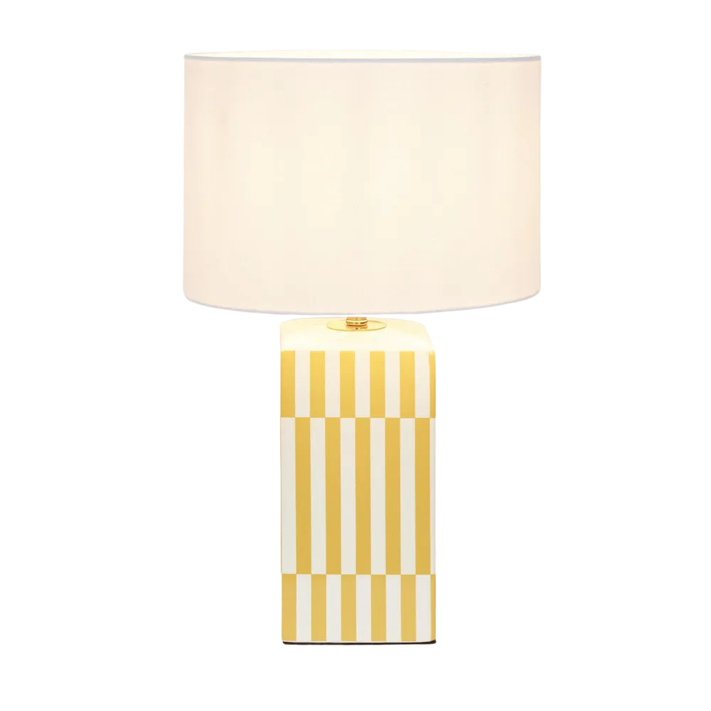 Parlour Yellow Table Lamp & Shade