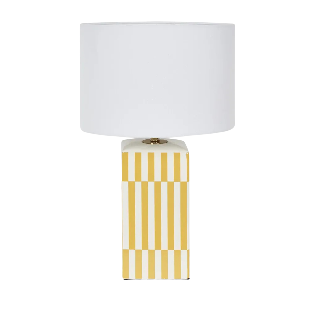 Parlour Yellow Table Lamp & Shade