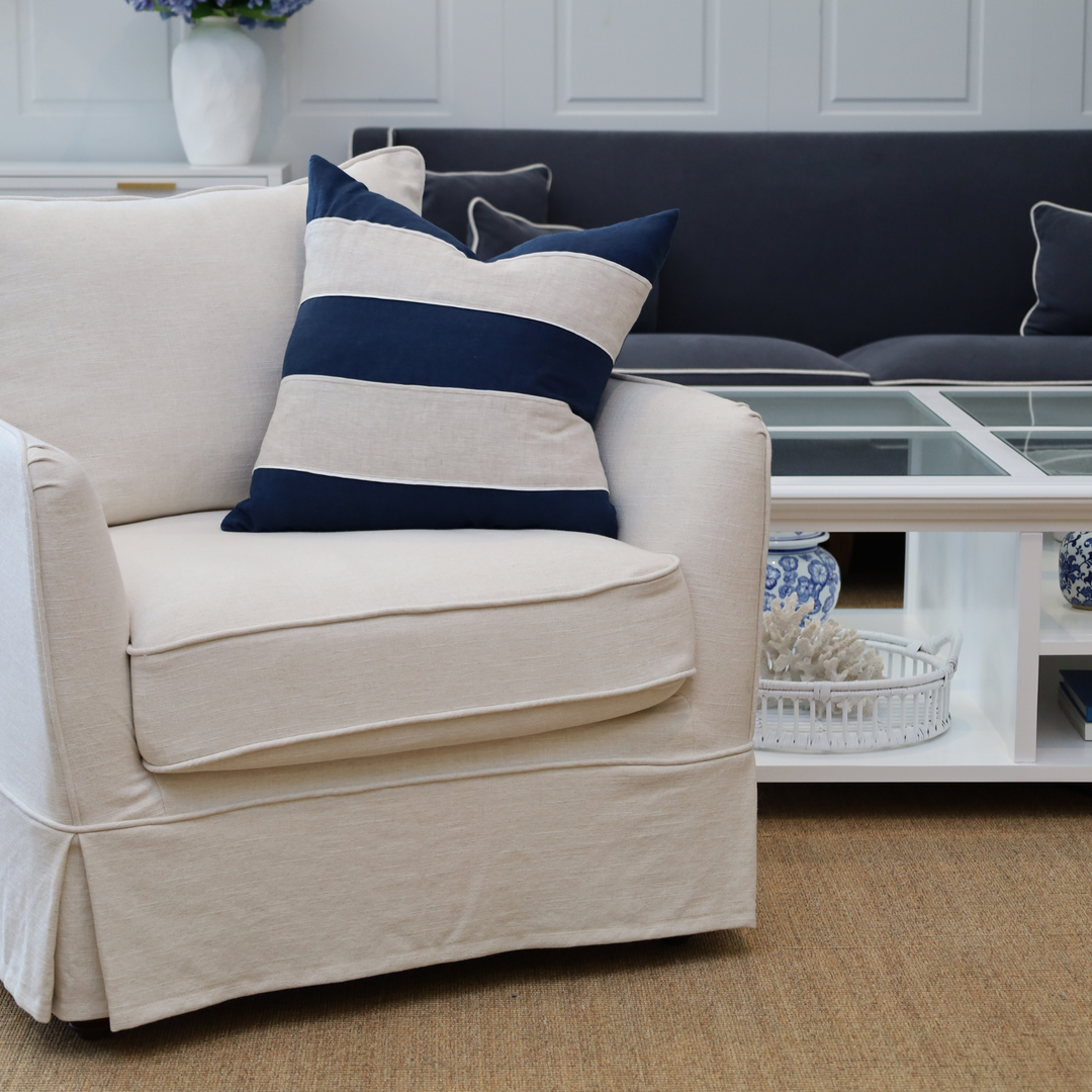 Noosa Hamptons Armchair Ivory