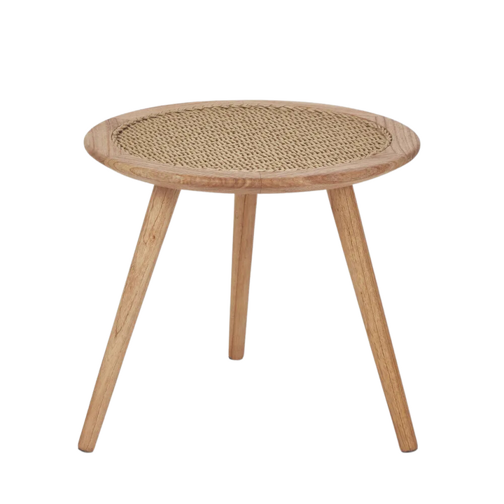 Cove Teak & Synthetic Side Table Natural -Outdoor