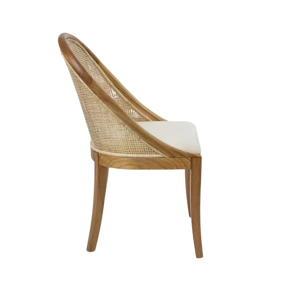 Beau Dining Chair Natural Whitewash