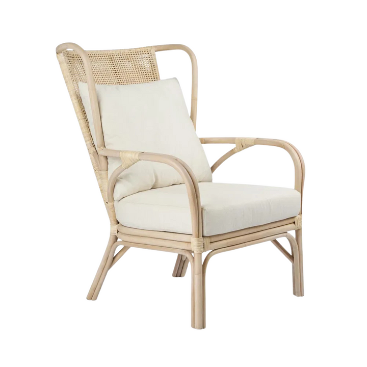 Duke Highback Chair Natural Whitewash