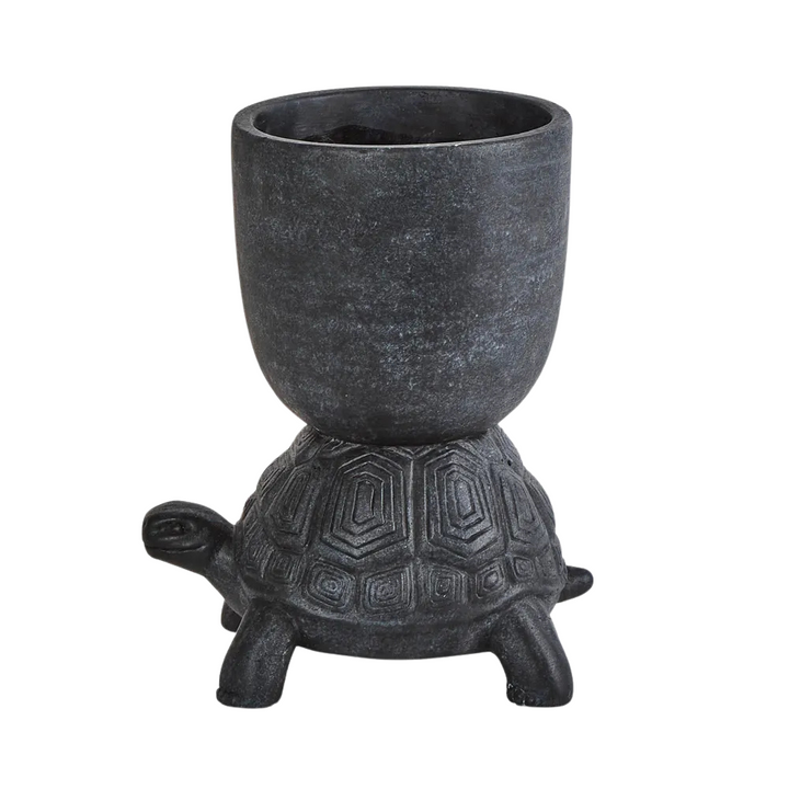 Terry Turtle Planter Black Large