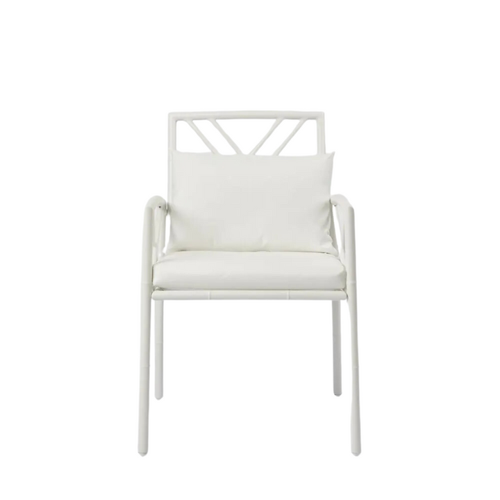 Elodie Outdoor Dining Chair White